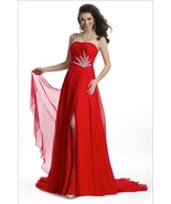 Stunning Sexy Silk Beaded One Strap Pageant Prom Gown, Prima Donna 5581 - £499.32 GBP