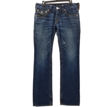 True Religion Men&#39;s Designer Jeans - Ricky Big QT USA Straight 30 X 33 Flap - $66.45