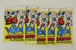 1984 Voltron Defender Of The Universe Tattoos Lot Of 5 Sealed Topps Comic Tie In - $18.54