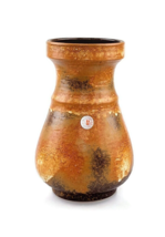 Uebelacker keramik vase West German pottery U Keramik 588/25 fat lava MCM - £41.57 GBP