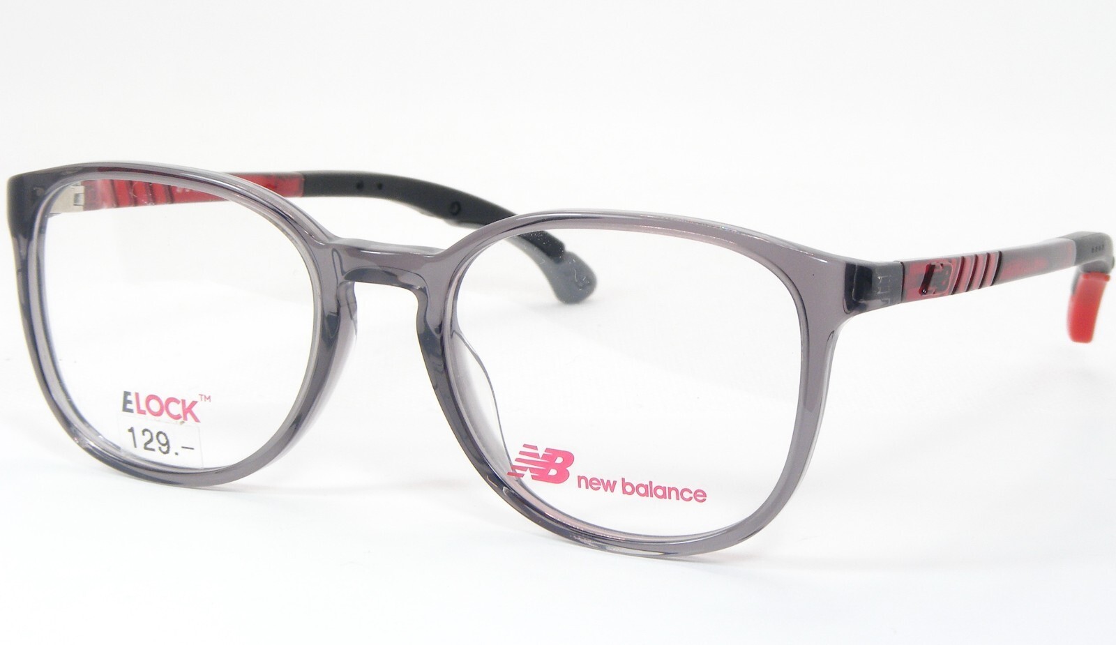 New Balance NB5033-2 Transparent Gris Unique Lunettes Cadre 47-17-130mm - $96.55