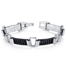 Mens Urban Class Matte Finish Stainless Steel Bracelet - £47.95 GBP