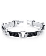 Mens Urban Class Matte Finish Stainless Steel Bracelet - £47.95 GBP