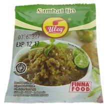 Finna Uleg Sambal Ijo (Green Chili Sauce), 20 gram (Pack of 10) - $25.12