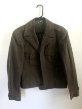 36R Wool Ike Eisenhower Jacket Green U.S. Army Coat World War Two WWII - $53.96