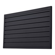 2 x 4 ft Slat Wall Paneling PVC Black Garage Slatwall with Modular Design - €104,47 EUR