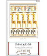 SAFARI WILDLIFE 70&quot; x 87&quot; Quilt Pattern By Stacy Iest Hsu - SIH 033 - €10,40 EUR
