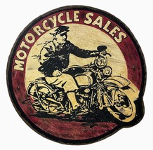 Vintage “Motorcycle Sales” Handcrafted 24 Inch Masonite Sign - Retro Nos... - $2,325.00 MXN