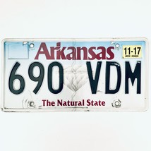 2017 United States Arkansas Natural State Passenger License Plate 690 VDM - $227.98 MXN