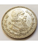 Mexico Silver Peso (Morelos) Coin 1961 KM#459  circulated - £8.61 GBP