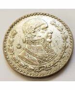 Mexico Silver Peso (Morelos) Coin 1961 KM#459  circulated - $201.19 MXN