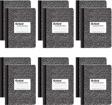 Oxford Composition Notebooks, College Ruled Paper, 9-3/4&quot; X 7-1/2&quot;, Black Marble - £30.32 GBP