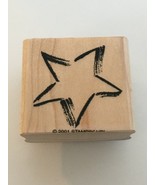 Stampin Up Rubber Stamp Brushed Star Outline Brushed Patriotic Night Car... - £3.18 GBP