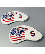 USA Flag And Bald Eagle #5 AND #3 iron Golf Club Covers Red White Blue - £7.18 GBP