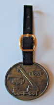GROVE MANUFACTURING CO. CRANES WATCH FOB WITH STRAP   SHADY GROVE, PA - $9.00