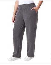 Mondetta Women&#39;s Sweatpants Purple Fleece Pockets High-Waisted Elastic W... - $38.99