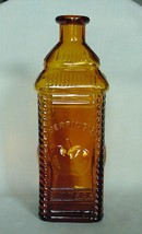 Vintage Berrings Apple Bitters Amber Brown Glass Bottle Apple Graphic - £11.70 GBP