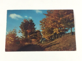 Vintage Greetings from Gale Illinois, Fall shadows on the farm Chrome postcard - £9.59 GBP