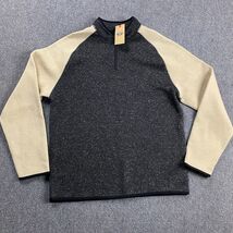 Dockers 1/4 Zip Pullover Men&#39;s 2XL XXL Fleece Black Beige 100% Polyester... - $365.38 MXN