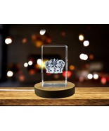 LED Base included | Elegant Imperial Crown Crystal Decor - A Unique 3D E... - $25.99+
