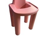 Vintage Playskool Dollhouse PINK BABY HIGH CHAIR Table Seat for Loving F... - $6.79