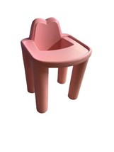 Vintage Playskool Dollhouse Pink Baby High Chair Table Seat For Loving Family - $6.79