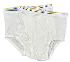 Vtg 80s JC PENNEYS Towncraft New 2 Vtg Gold/Blue Striped Underwear Men B... - $94.87