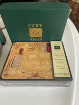 Lady Clair Set Of 4 Felt Backed Golf Coasters - $39.60