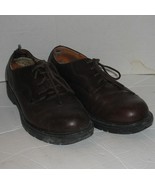 Mens 7.5M Timberland Dark Brown Leather Dress Shoes Great Patina - $39.31 CAD