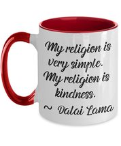 Dalai Lama Quote Mug - My Religion is Kindness - Spiritual - Inspirational - Mot - £13.97 GBP