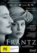 Frantz DVD | Francois Ozon&#39;s | Nominated for 11 Cesar Awards | Region 4 - $8.17