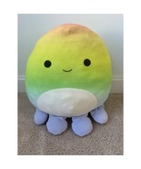 Squishmallows 20&quot; Elodie Tie Dye Rainbow Octopus Plush Toy Jumbo Kellytoy - $531.98 MXN