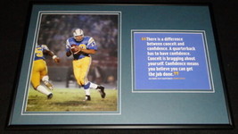 Johnny Unitas Chargers Framed 12x18 Photo &amp; Quote Display - £55.40 GBP