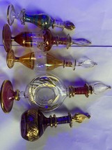 Egyptian Hand Blown Glass Parfume Bottles - £31.57 GBP