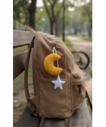 Handmade Crochet Moon & Star Keychain – Cute Bag Charm Gift - $29.00