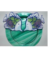 Jan Mitchell St Croix Signed Art Glass Tropical Fish Plate  #1400 - £29.93 GBP