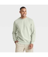 Goodfellow &amp; Co Men&#39;s French Terry Crewneck Pullover Sweatshirt SMALL Sage - $551.07 MXN