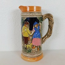 Japanese Ceramic German Style 9.25&quot; Beer Stein Pitcher Tankad Mug Made in Japan - £11.59 GBP