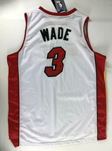 Dwyane Wade #3 Miami Heat adidas Basketball Jersey White Red - Size 54 +2&quot; - £62.37 GBP