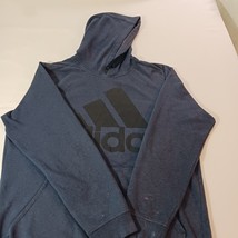 Adidas Men's Blue Cotton Blend Drawstring Pullover Hoodie Sweatshirt Size Large image 12