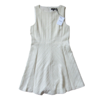 NWT Theory Classic Flare in Off-White Cailen Tweed Sleeveless Dress 10 $265 - $73.00