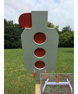 ZIPPER 10&quot;x24&quot; 3/8&quot; AR500 STEEL HOSTAGE REACTIVE SHOOTING TARGET w/ 2x4 ... - $6,103.54 MXN