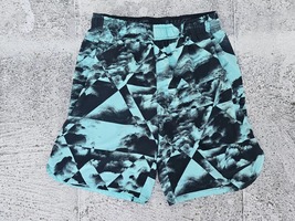 Nike Men Swimming Shorts Black/Blue Dri Fit Sport Athletic Shorts Size M - $19.00