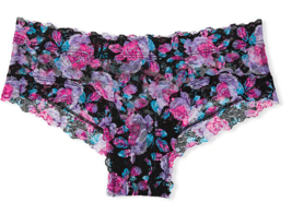 S M L Xl Xxl Black Rose All Floral Lace The Lacie Victorias Secret Cheeky Pantie - £8.78 GBP