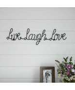 Live Laugh Love Cursive Metal Cutout Sign Rustic Decor Wall Hanging 25 Inch - $33.99