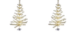 Battery Operated Pre-Lit Christmas Tree, Silver, 36-Inch - £68.94 GBP