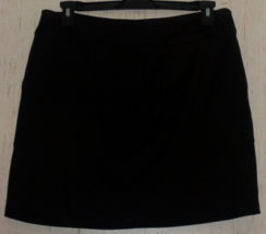 New Womens Zenergy Golf By Chico&#39;s Black Pull On Skort W/ Pockets Size 2 (12) - £29.37 GBP