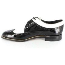 Stacy Adams Men's Shoes Dayton Black White Wingtip Oxford Leather 00605-21 Shiny image 7