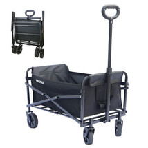 Collapsible Folding Utility Wagon Cart Heavy Duty Foldable Outdoor - £92.93 GBP
