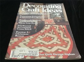 Decorating &amp; Craft Ideas Magazine September 1980 Quilt Design Afghan - £7.47 GBP